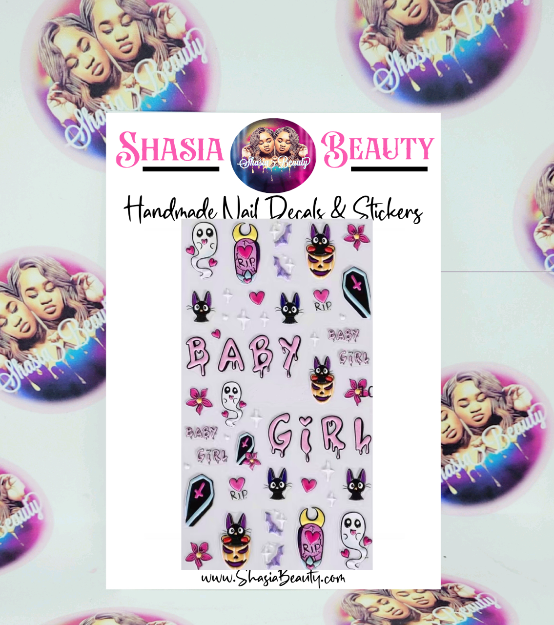 Spooky Baby Girl 5D Nail Stickers