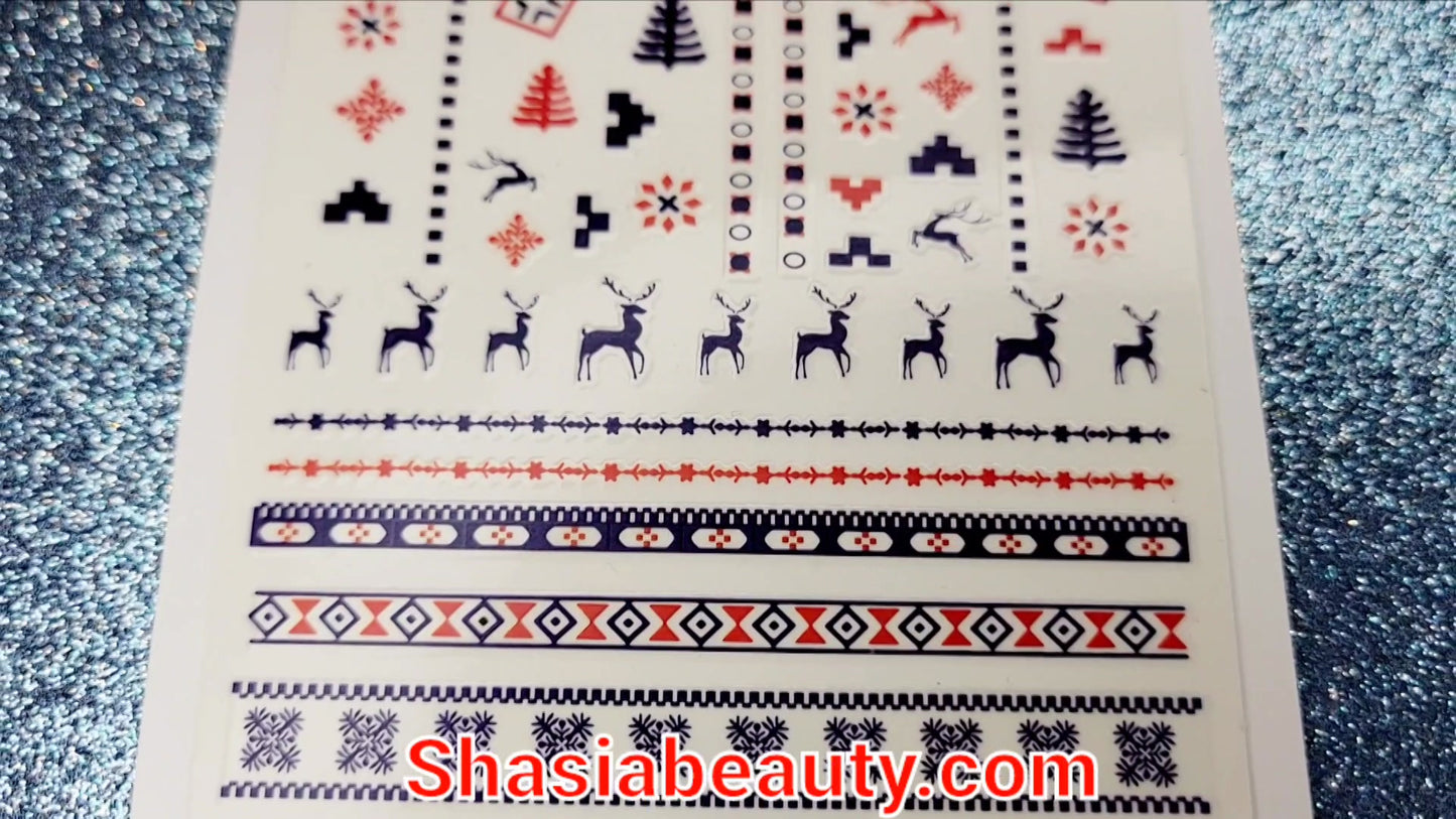 Sweater Weather Winter Nail Stickers