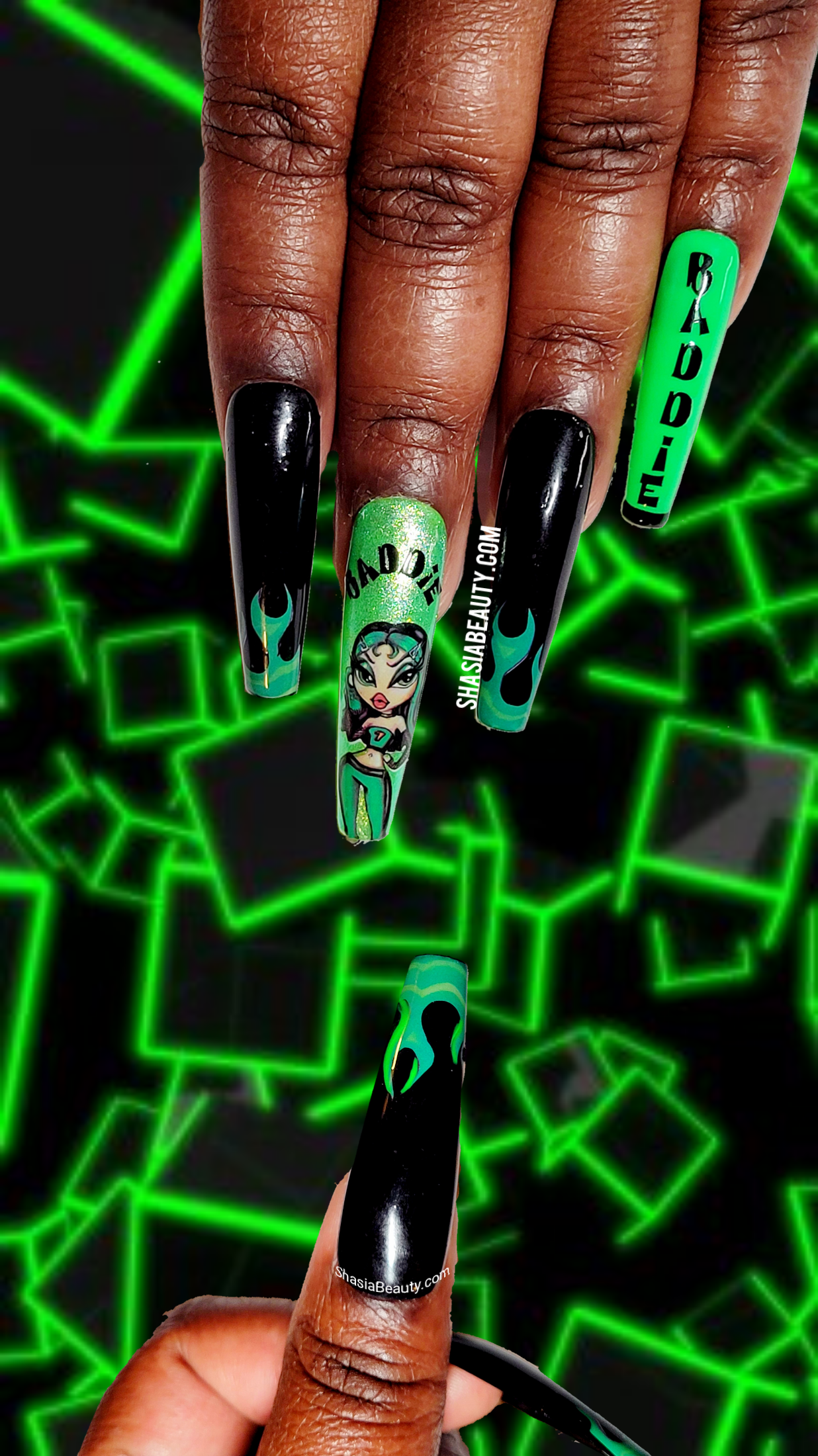 Baddie Girl Envy Nail Decals