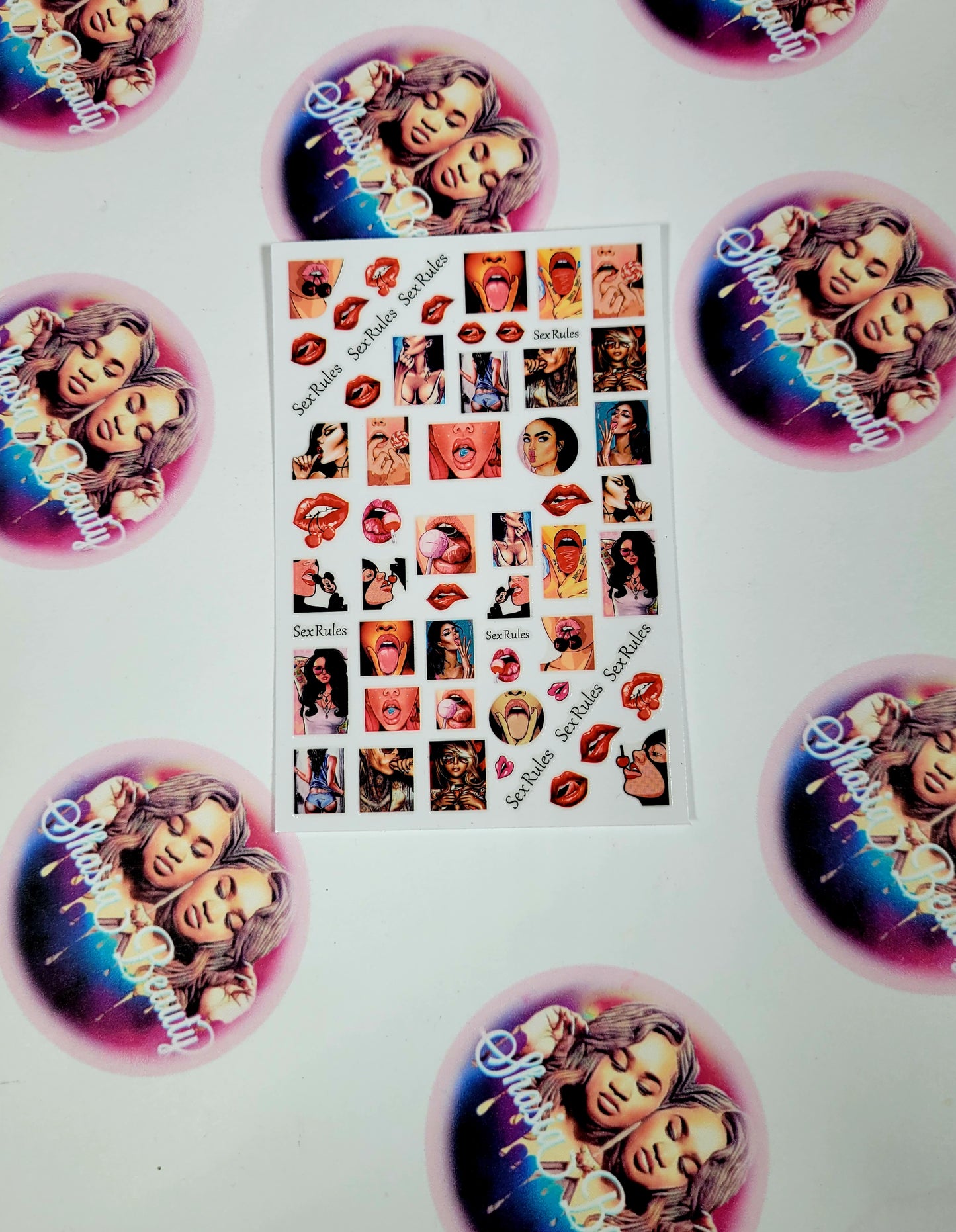 4pc~Valentine Baddie Nail Sticker Bundle2