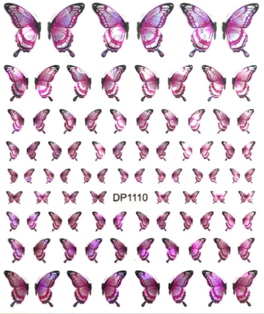 Butterfly Nail Sticker #1110