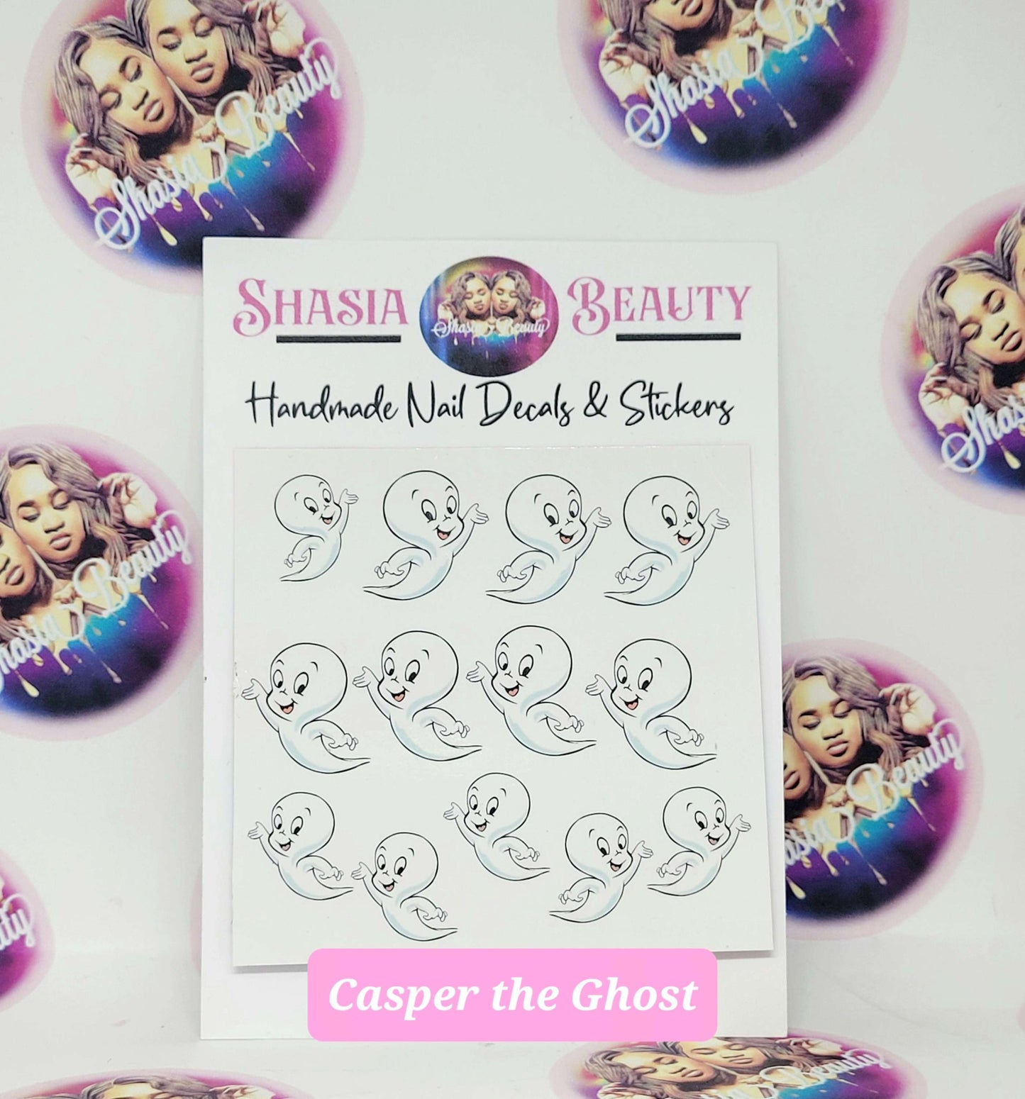 Casper the Friendly Ghost Nail Decal