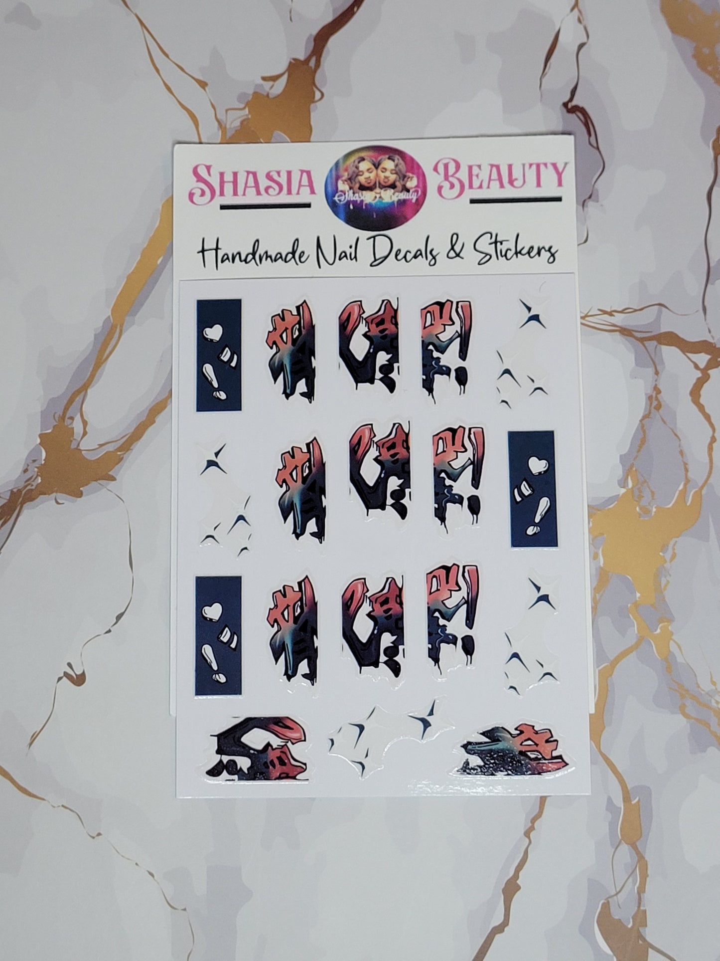 Baddie Graffiti 1 Nail Sticker