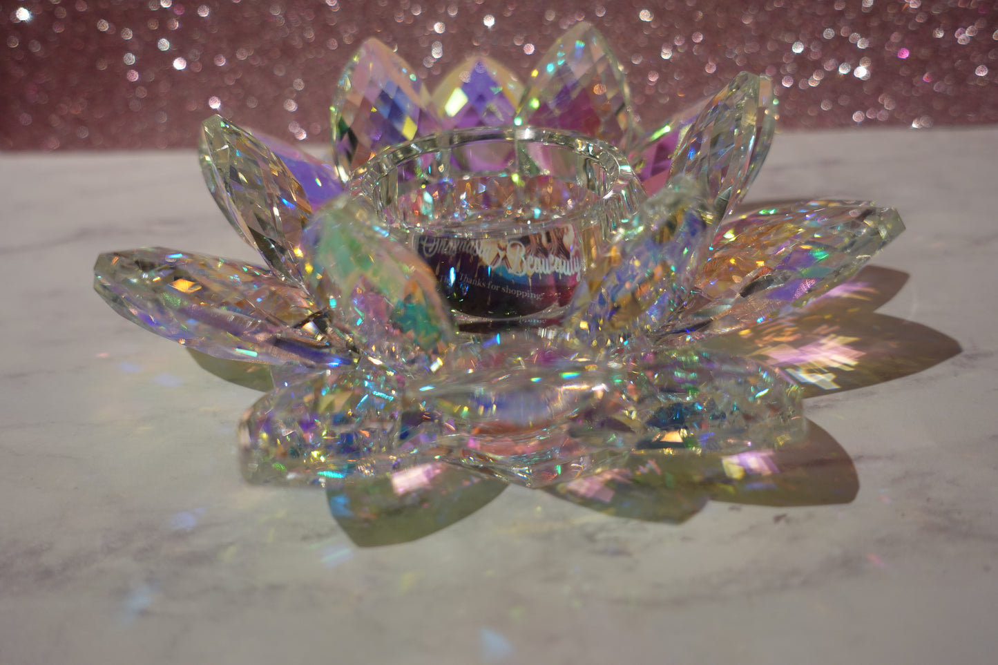 AB Crystal Lotus Nail Dappen Dish