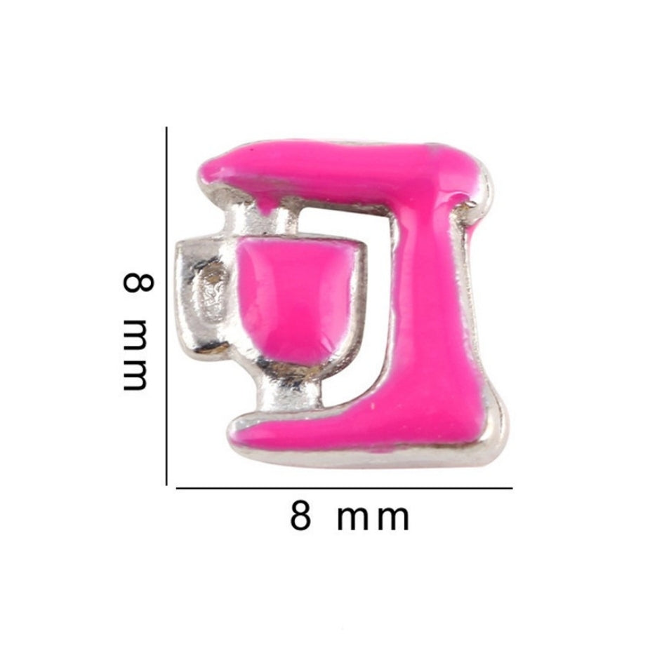 Pink Mixer Nail Charms
