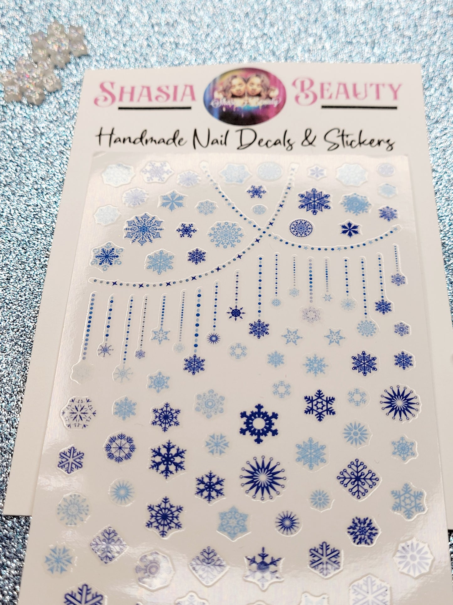 Blue Winters Nail Stickers
