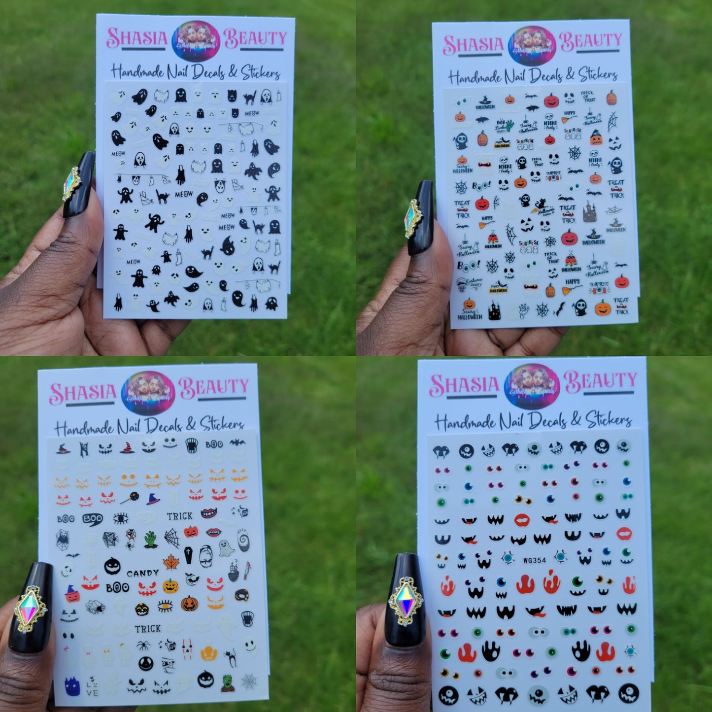 Creature Face Nail Stickers