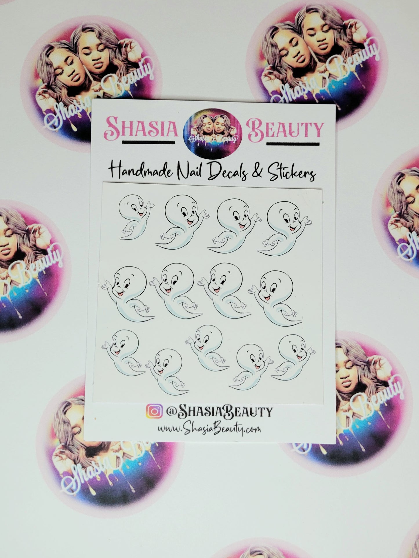 Casper the Friendly Ghost Nail Decal