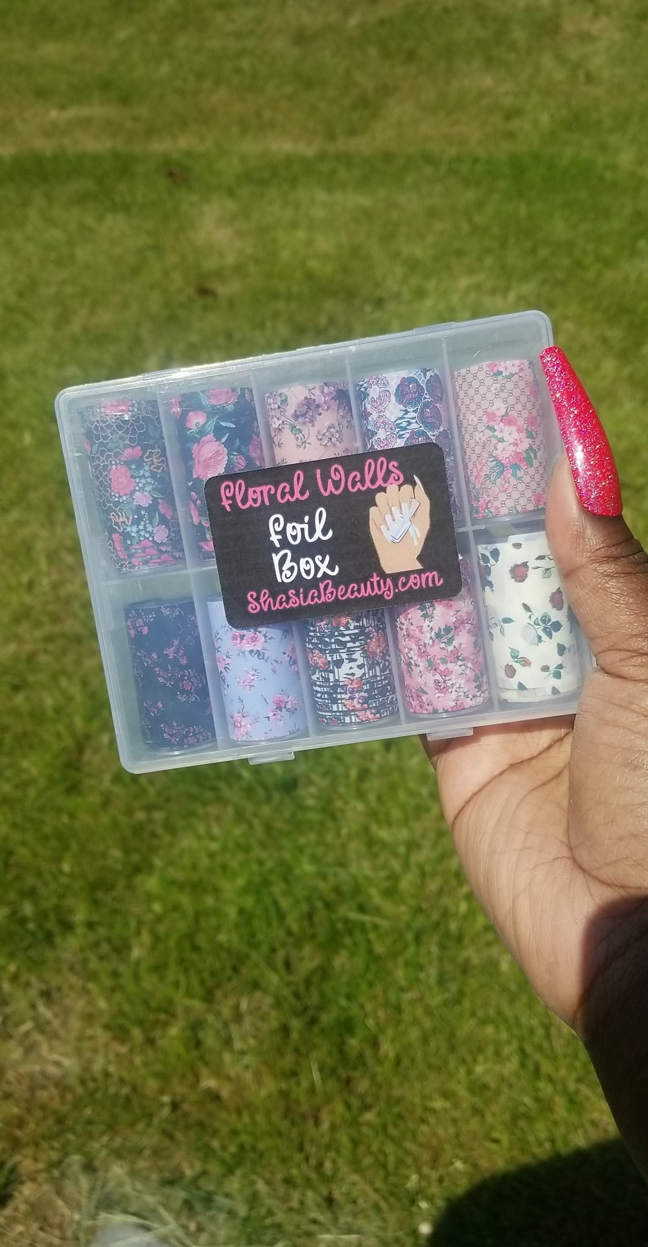 Floral Walls Nail Art Foil Box