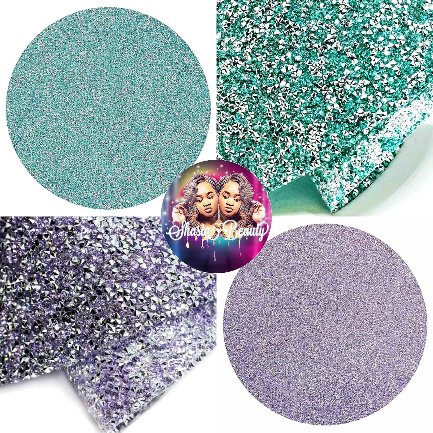 Spring Mint Bling Nail Mat