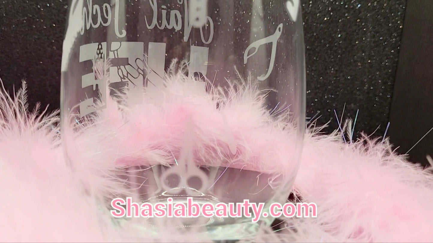 Nail Tech Life Wine Glass