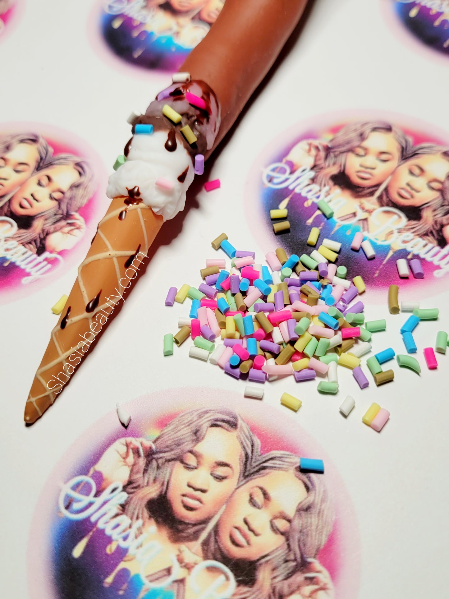 Rainbow Sprinkles Nail Confetti