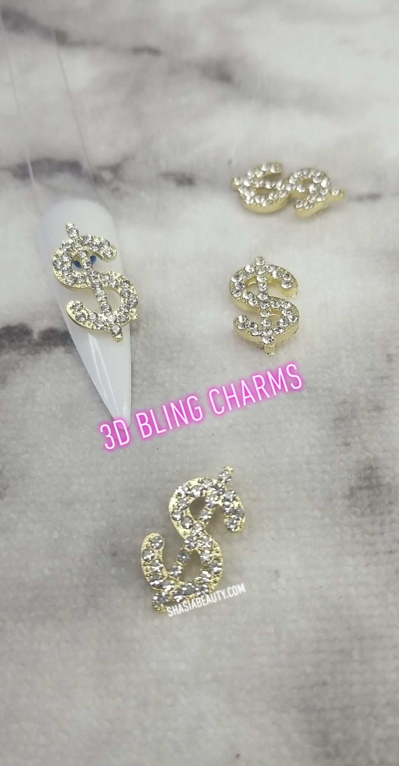 Money Sign Nail Charms