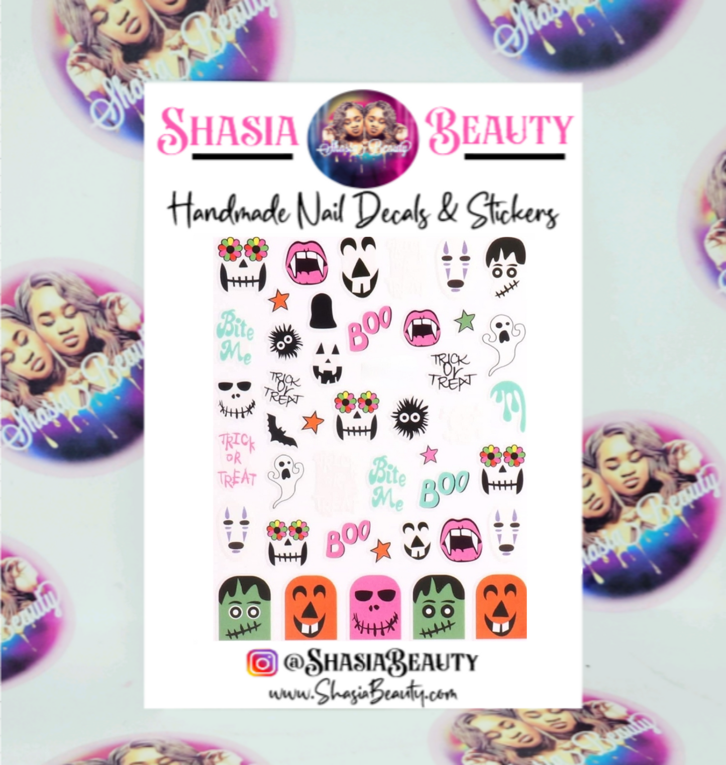 Spooky Toon Nail Stickers