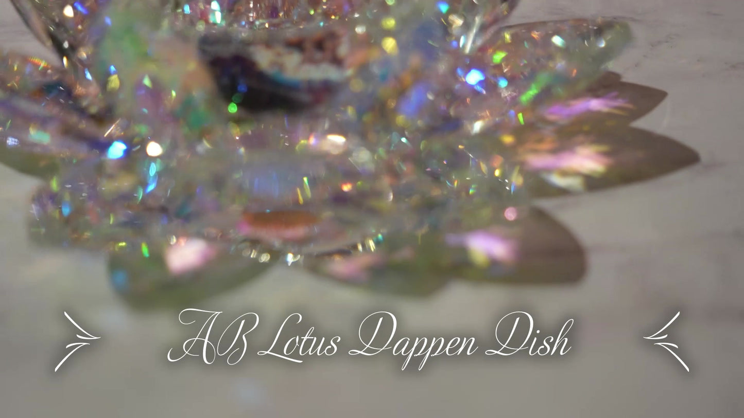 AB Crystal Lotus Nail Dappen Dish