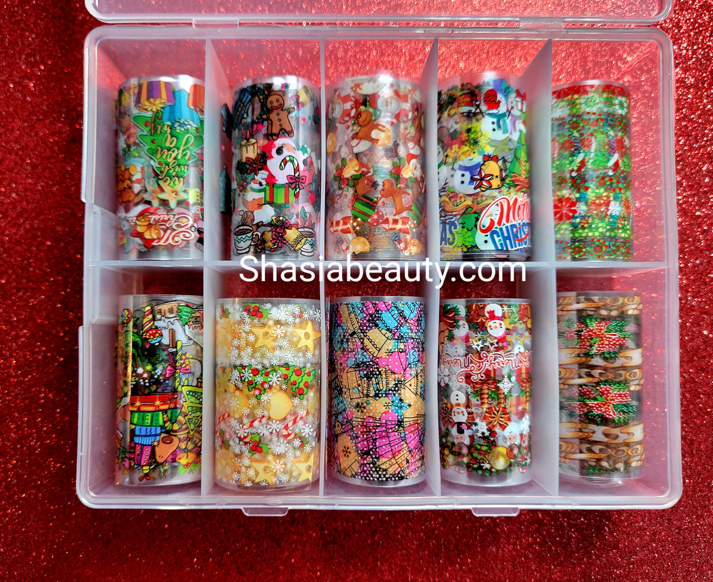 Christmas Character Nail Foil Box 2