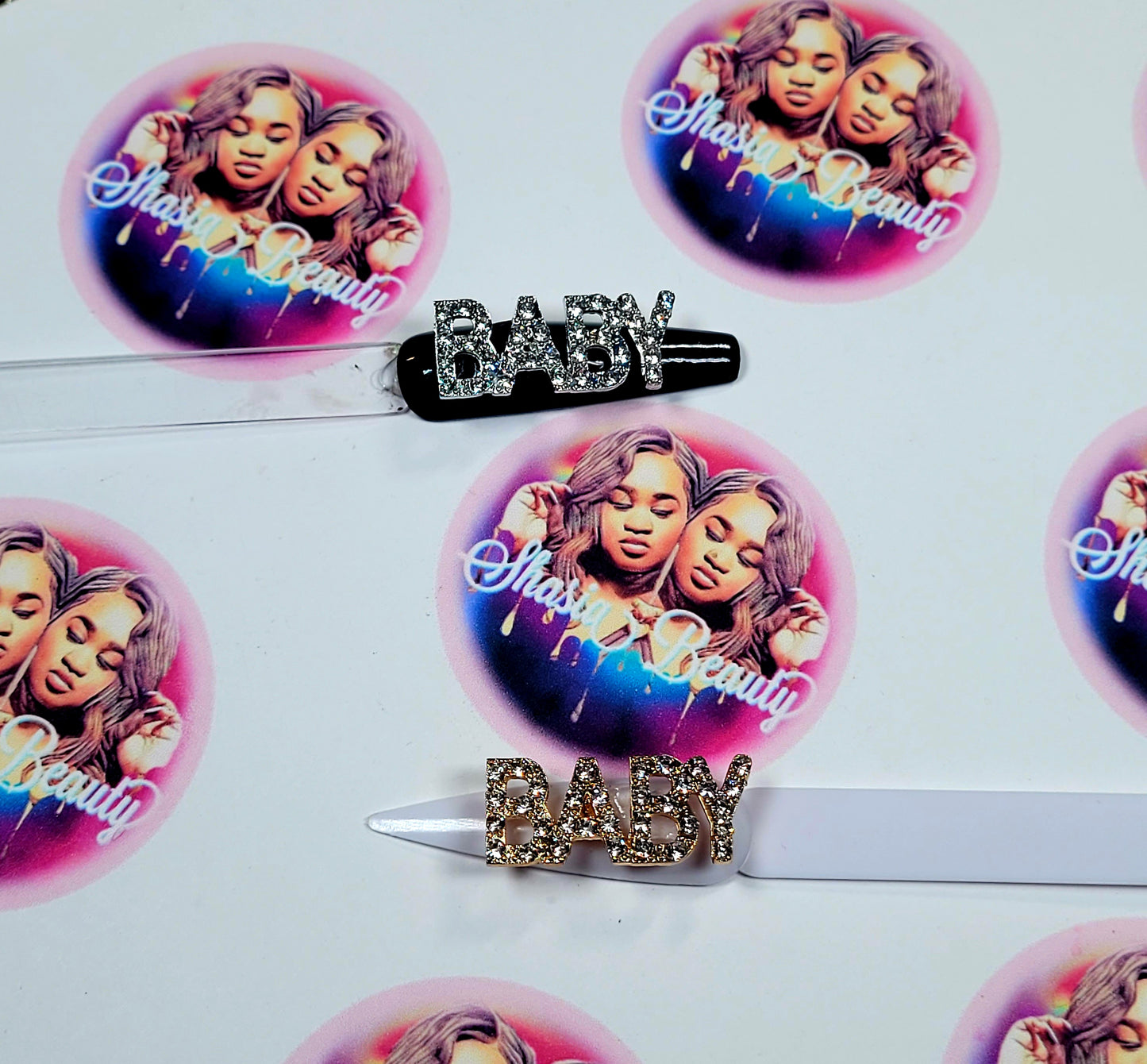 Baby Bling Word Nail Charm