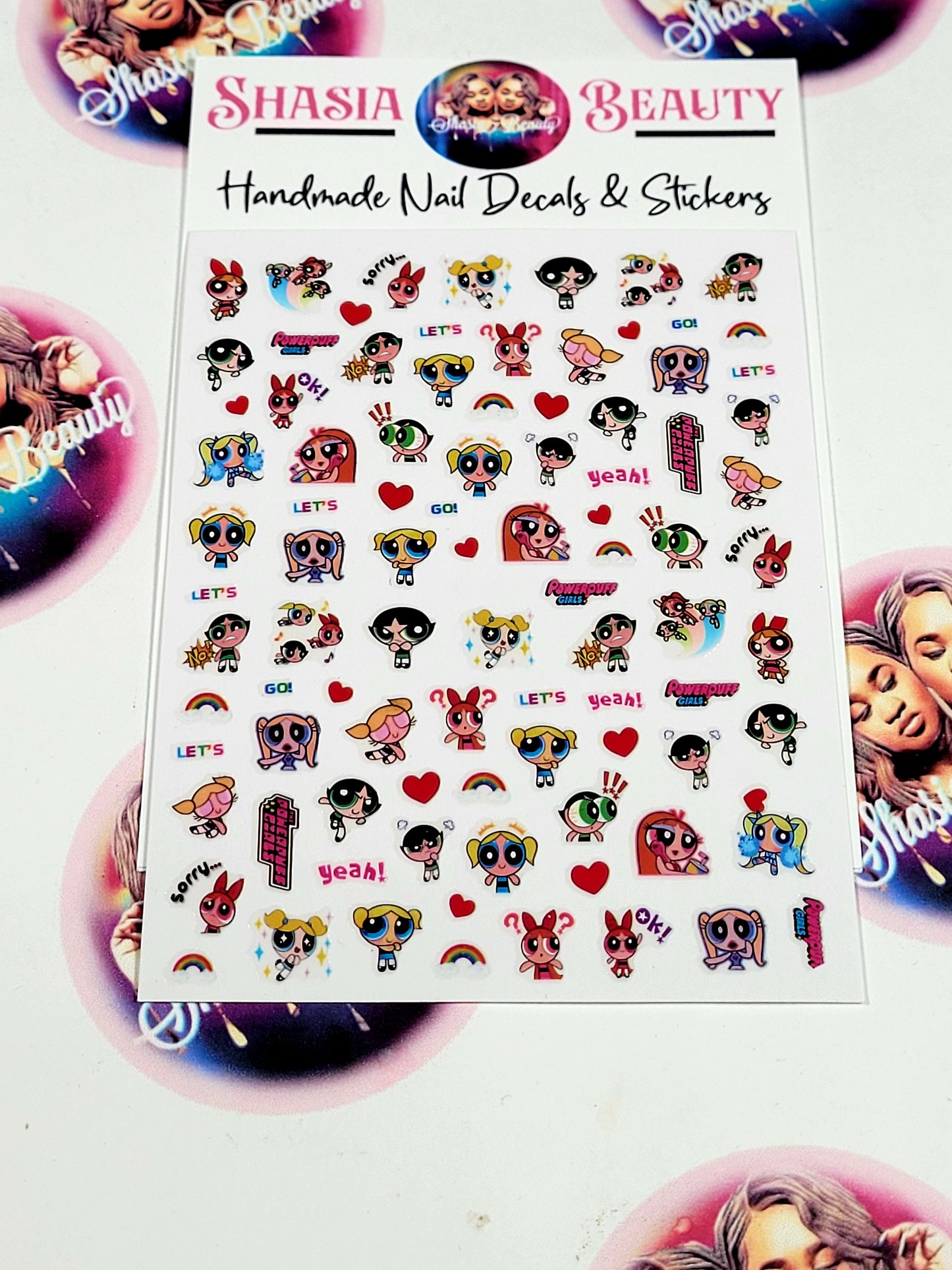 Powerpuff Girl Baddie Edition Nail Stickers
