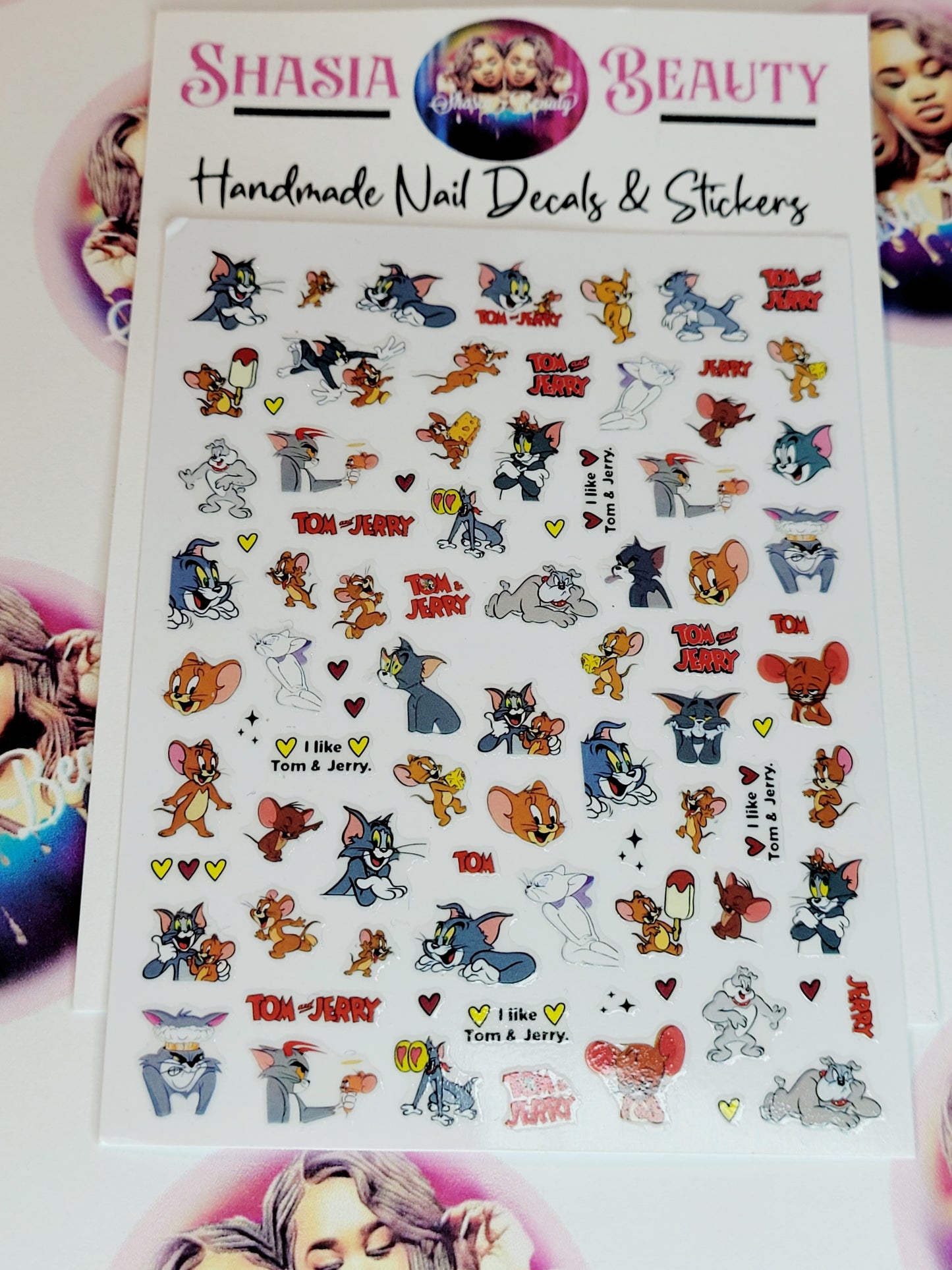 Tom+Jerry Nail Stickers