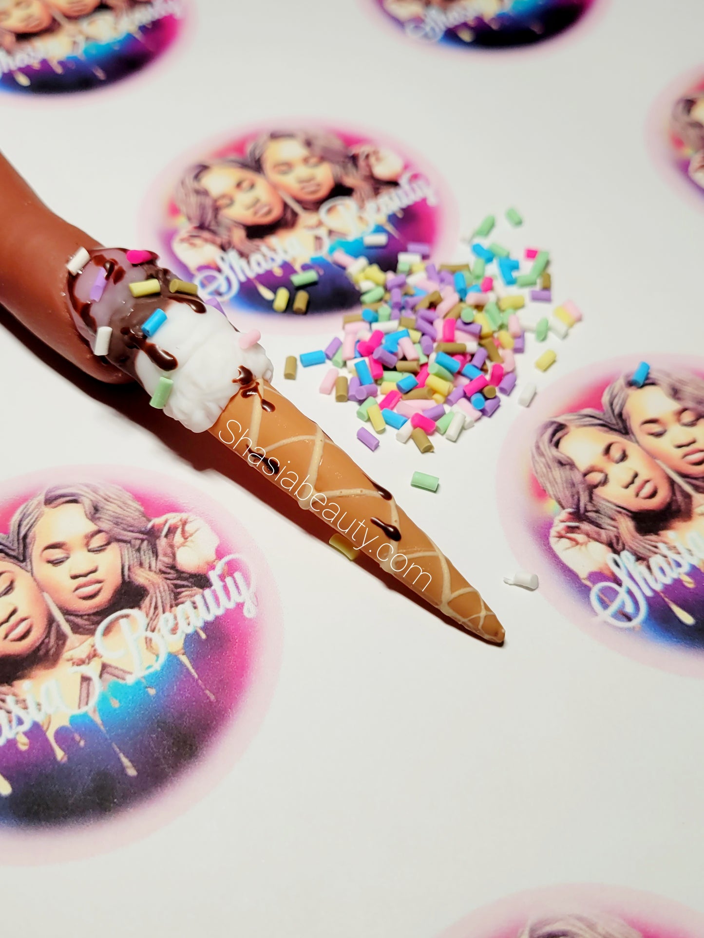 Rainbow Sprinkles Nail Confetti