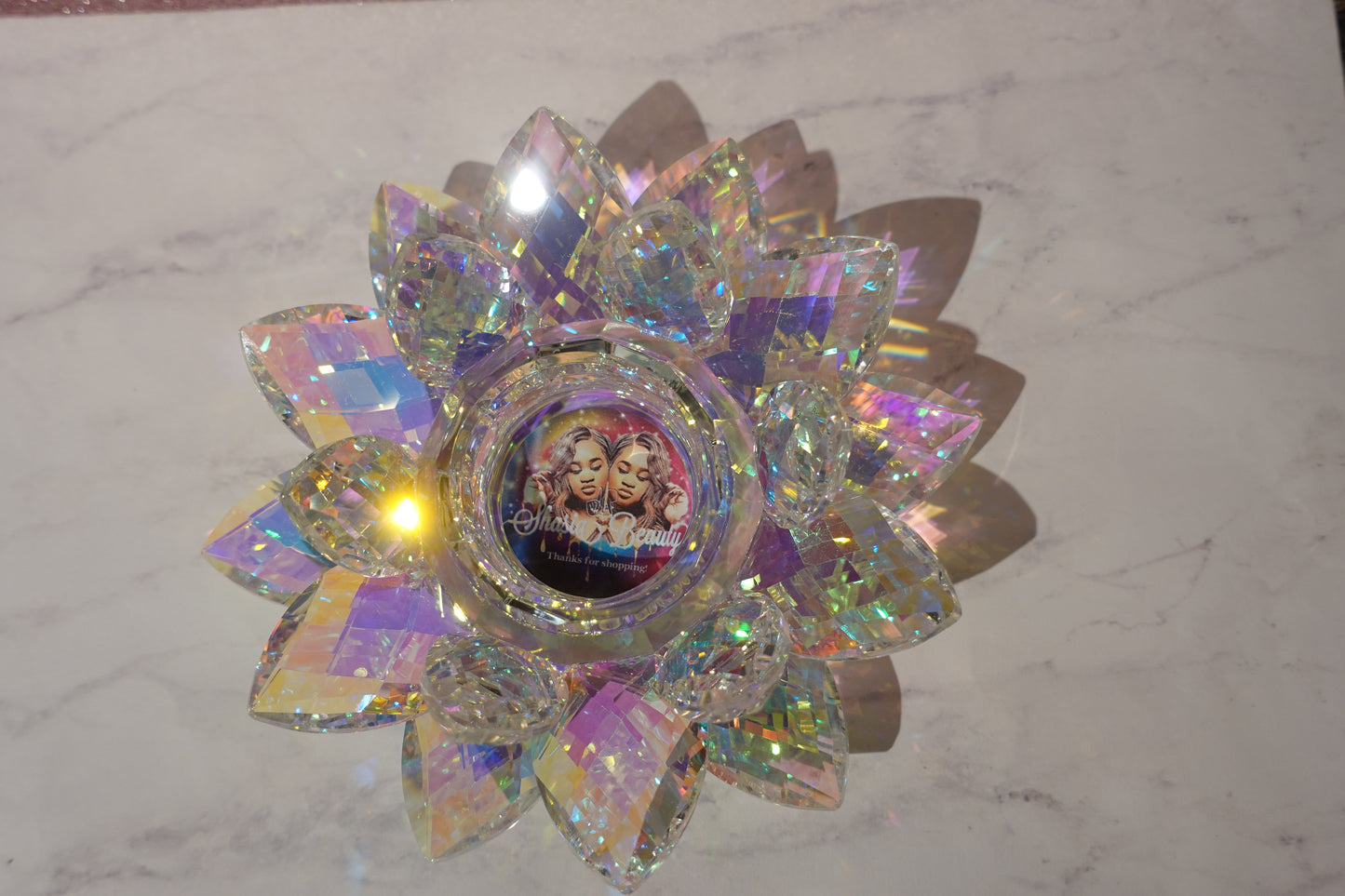 AB Crystal Lotus Nail Dappen Dish