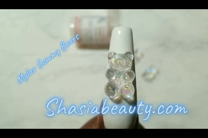 Mylar Gummy Bear Nail Charms