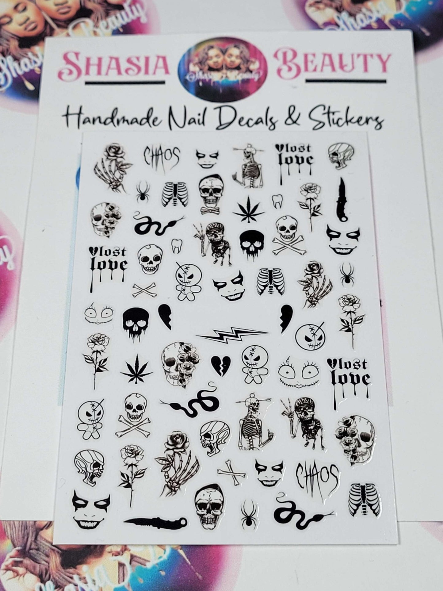 Lost Love Voodoo Halloween Nail Stickers