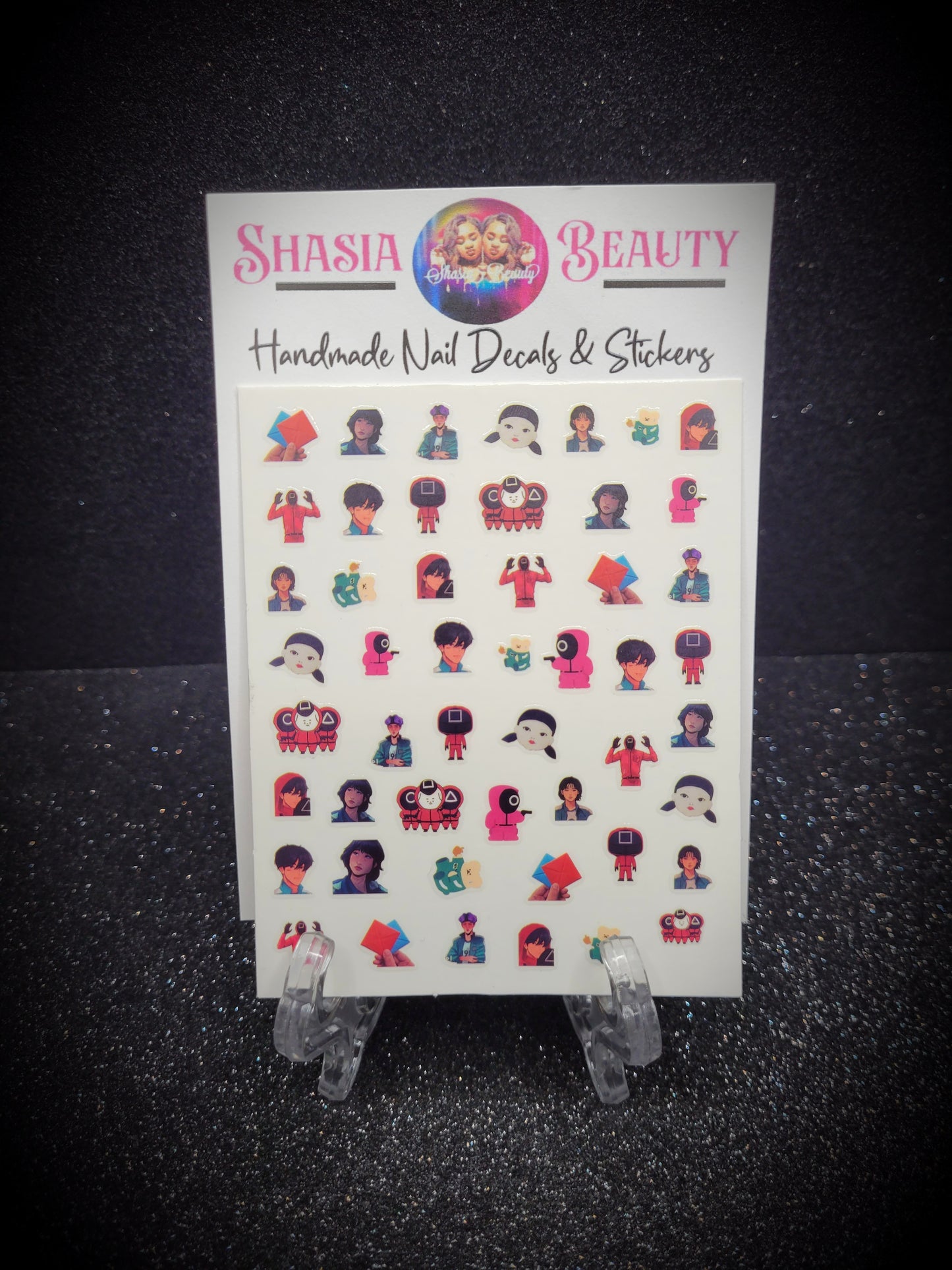 Squid Game Nail Stickers