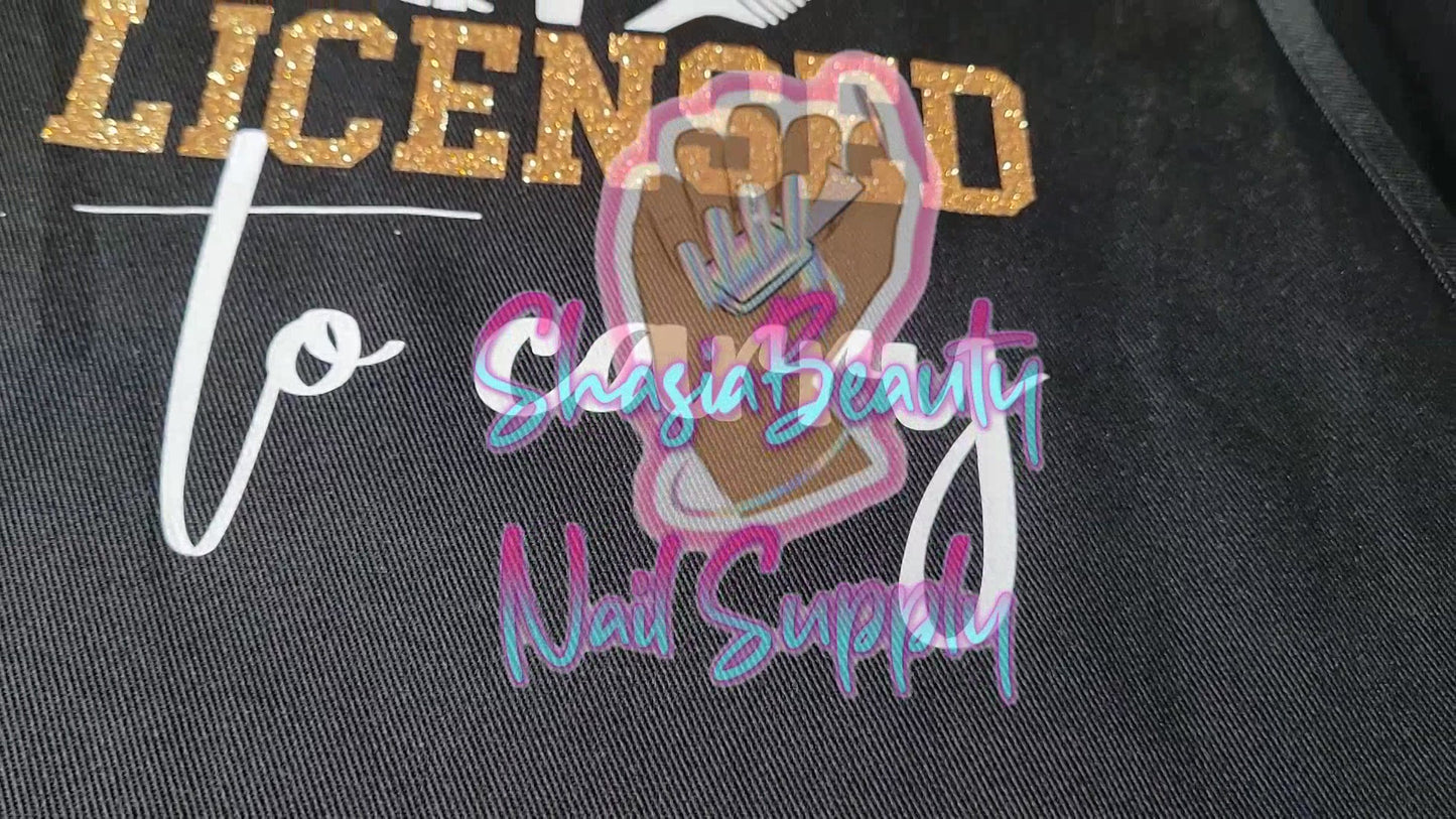 Licensed to Carry Hair Stylist Apron