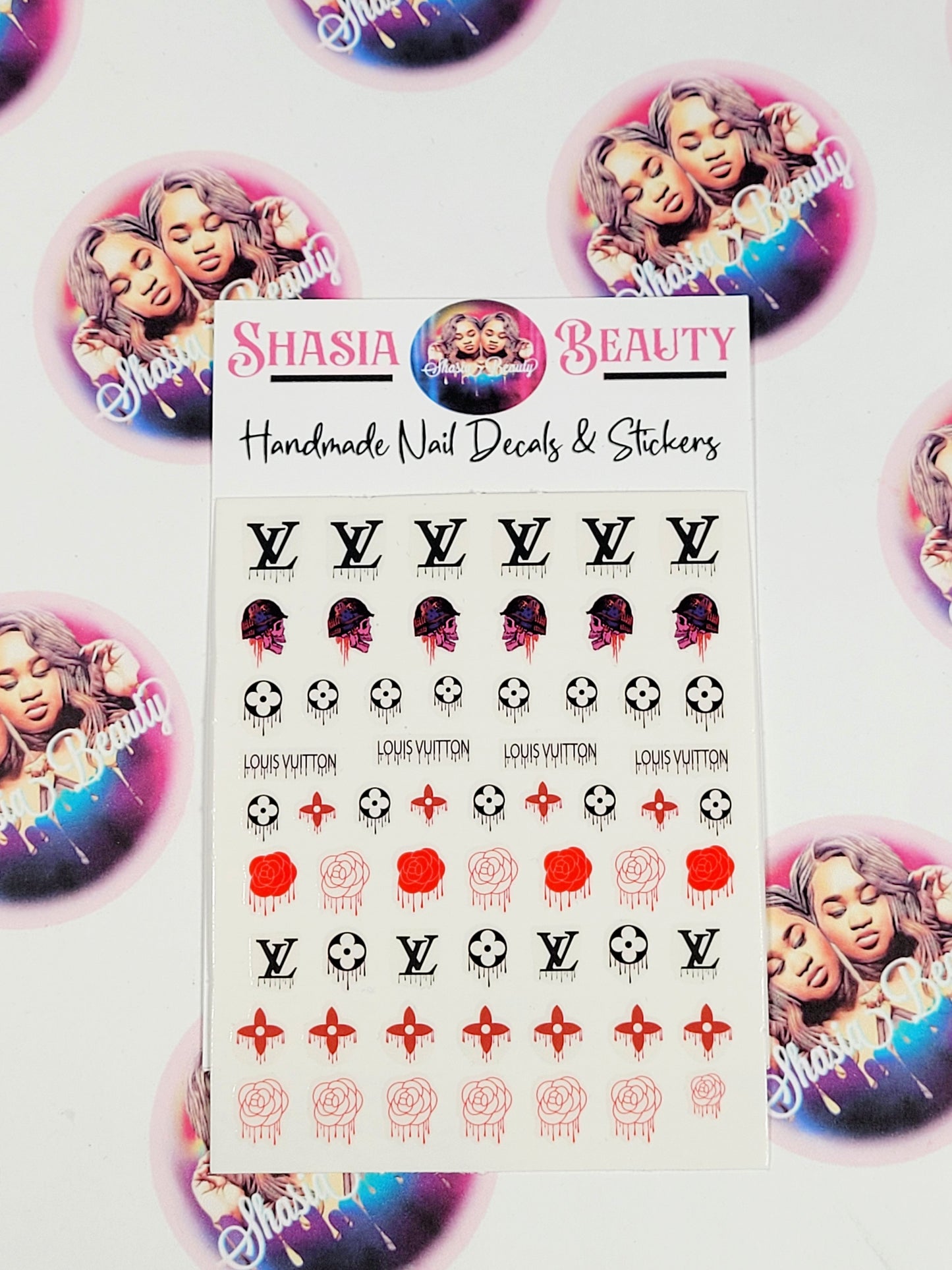 Designer Drip Nail Decal