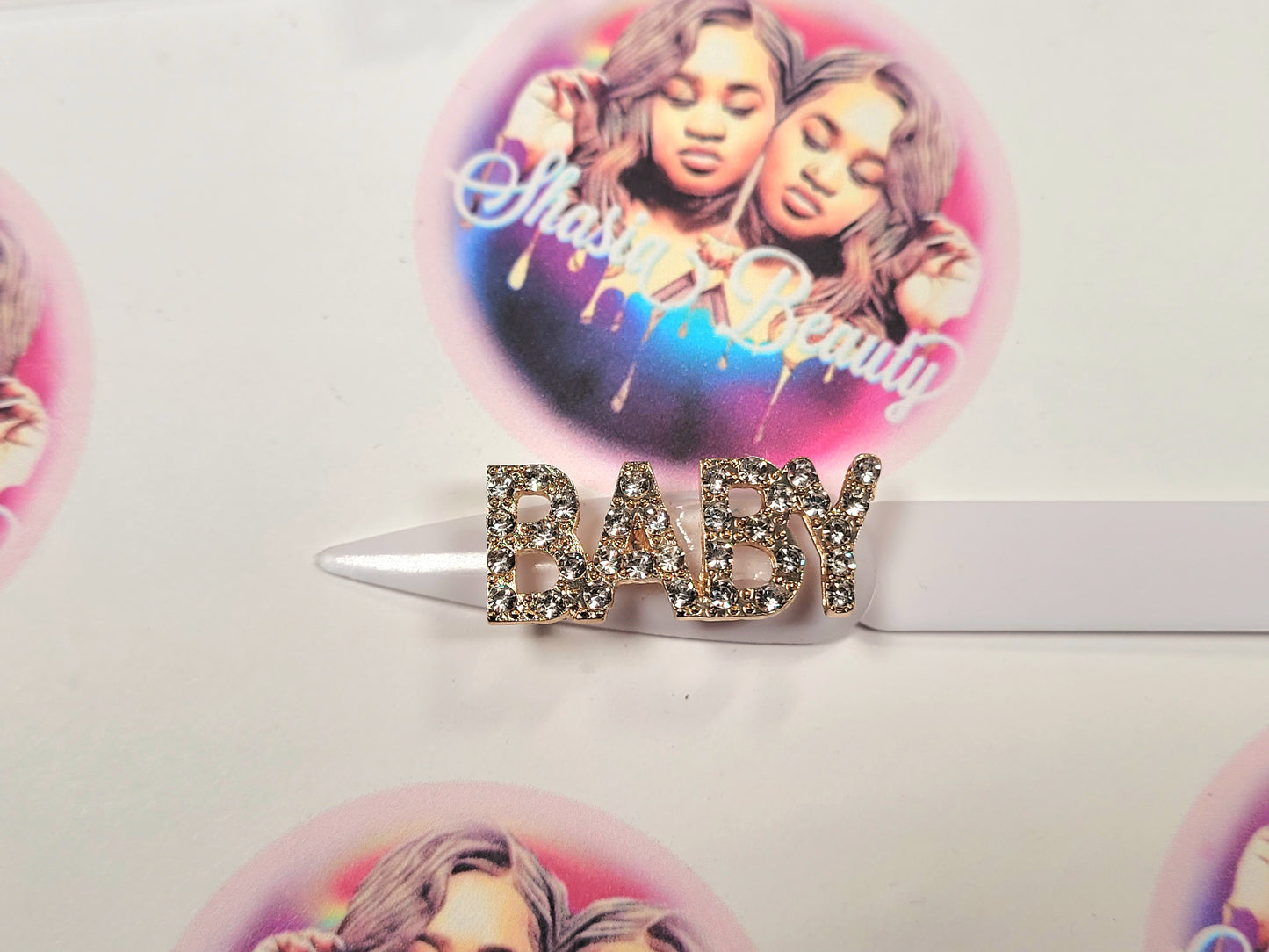Baby Bling Word Nail Charm