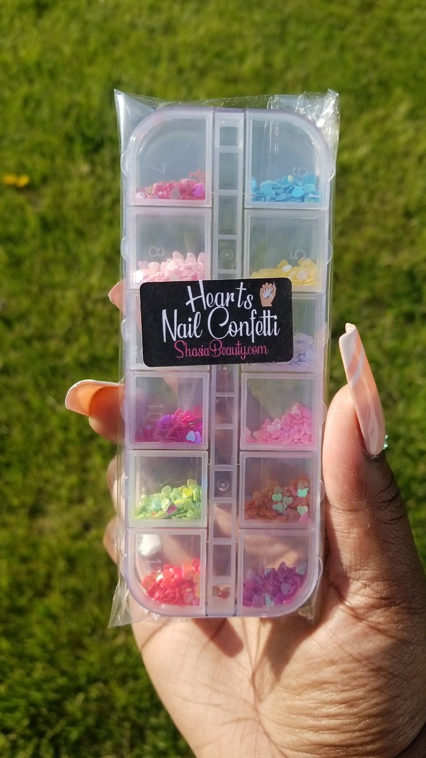 Hearts Nail Confetti