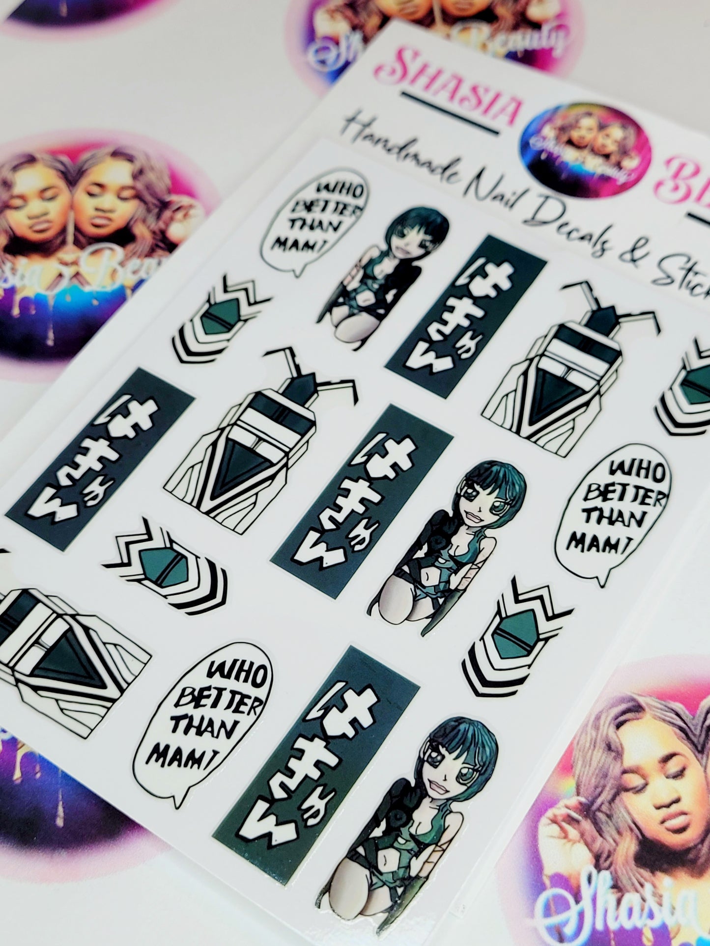 Baddie Graffiti 2 Nail Sticker