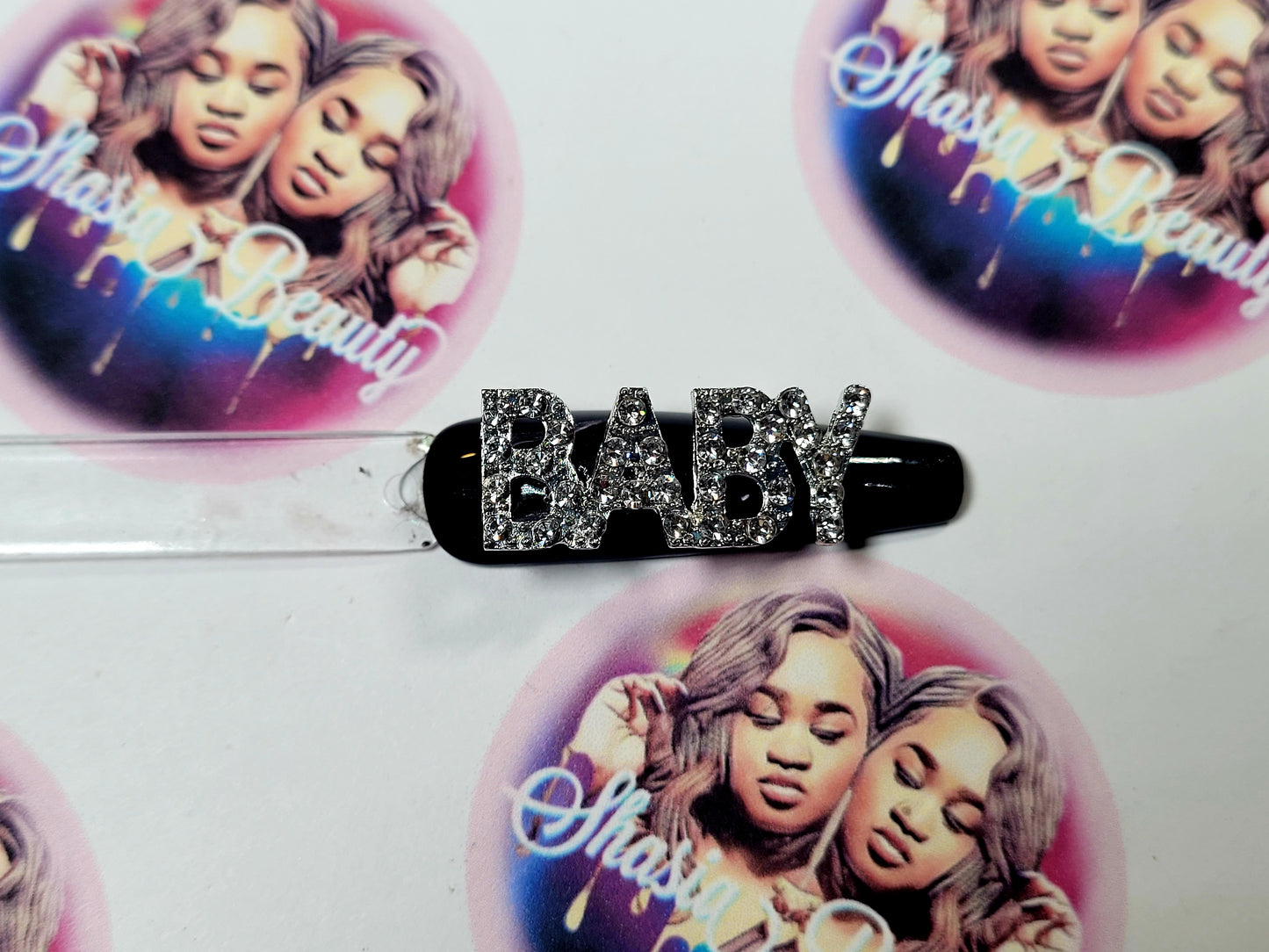 Baby Bling Word Nail Charm