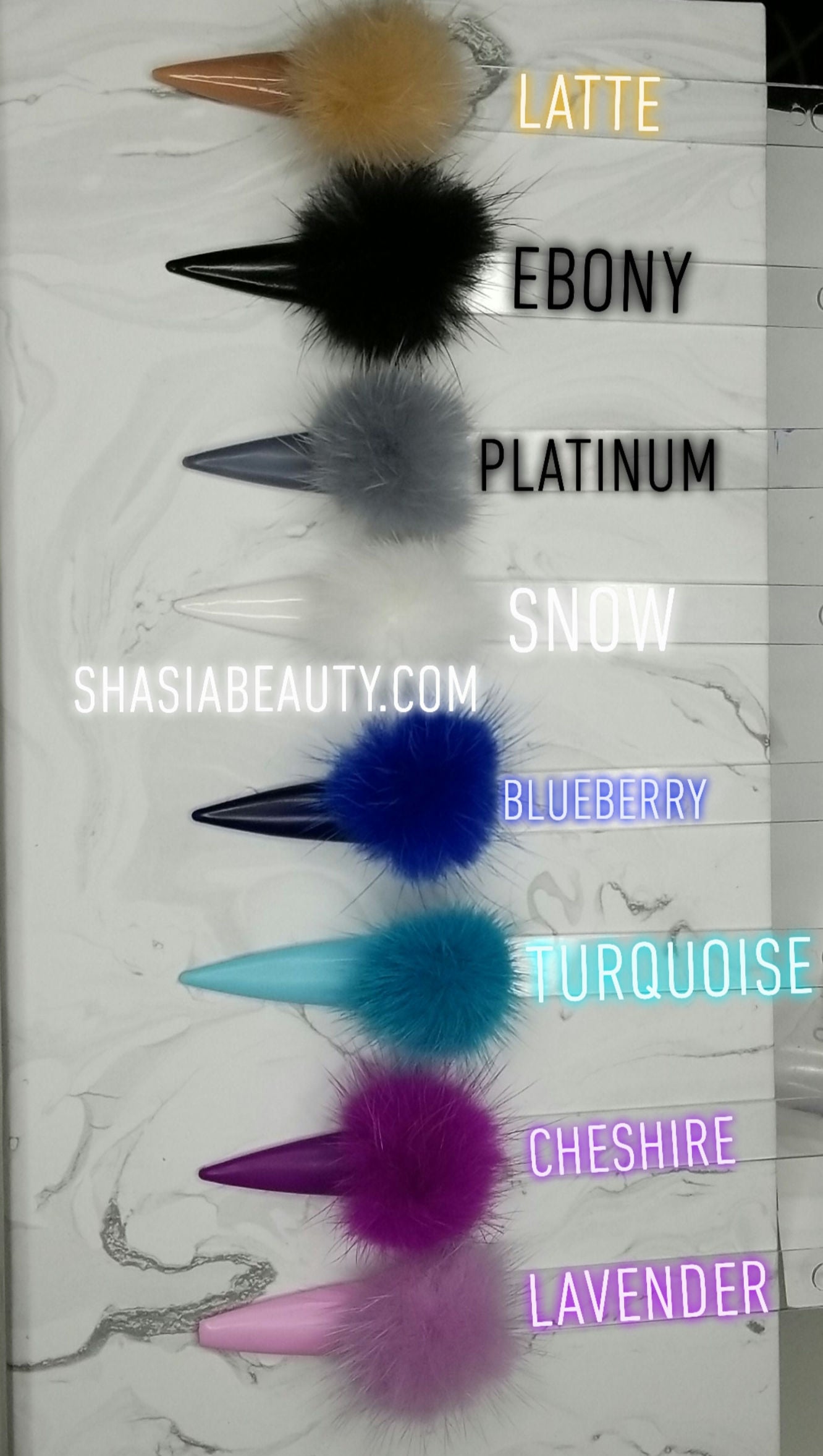 Nail Pom Poms 2pc Nail Charms