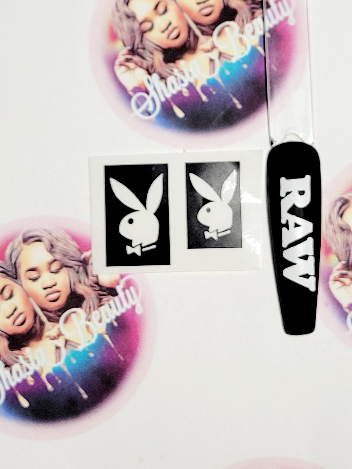 Playboy Bunnie Nail Stencils 10pc
