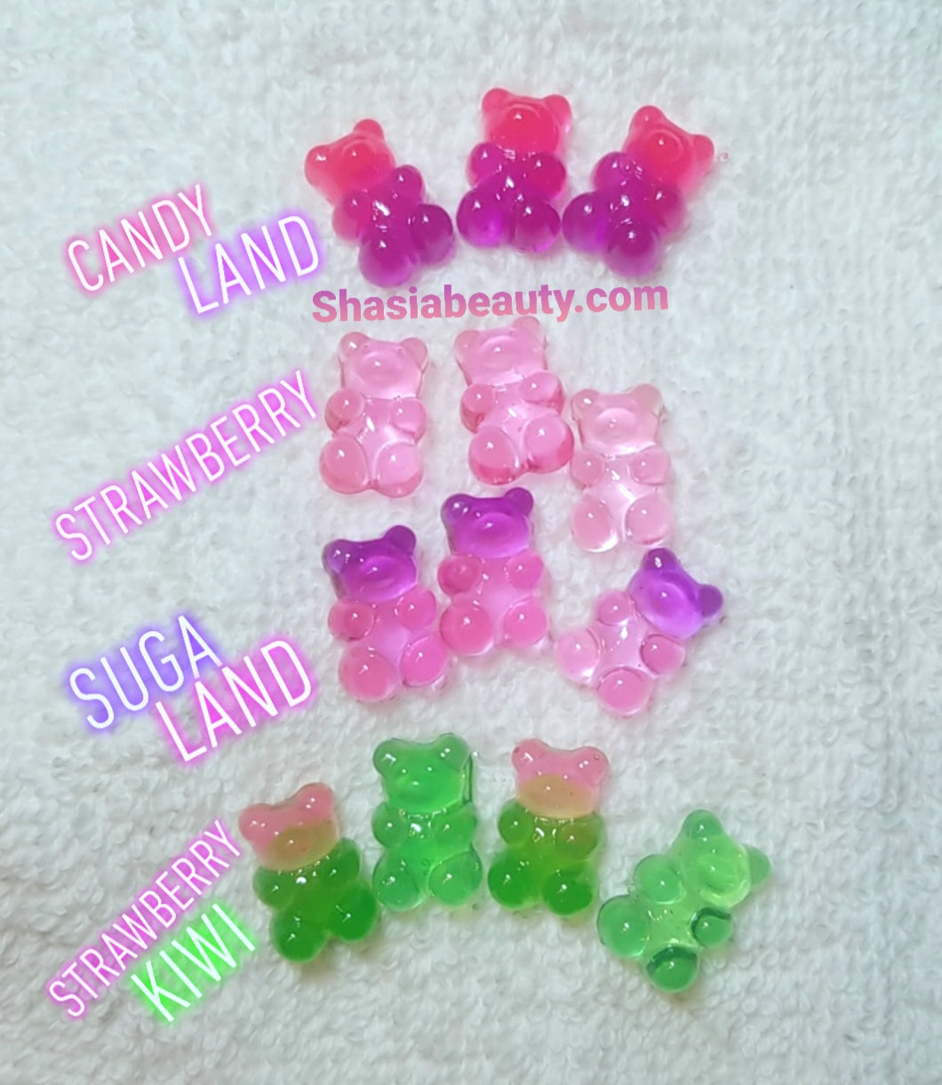 Custom Order Gummy Bear Nail Charms-Ombre Jelly Color