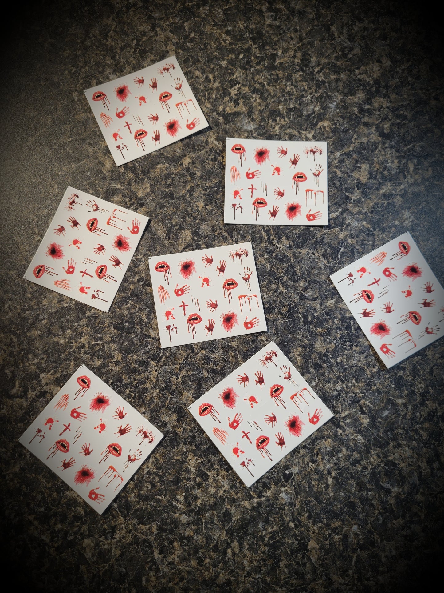 Blood Nail Decals Mini