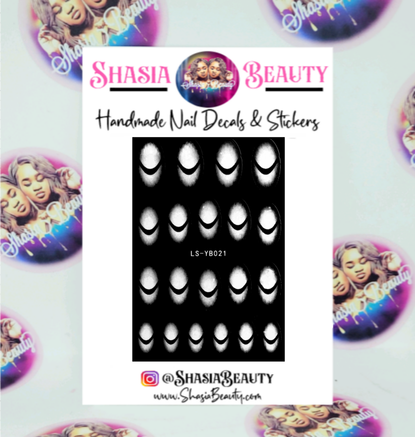 Excuse My French Airbrush Nail Stickers