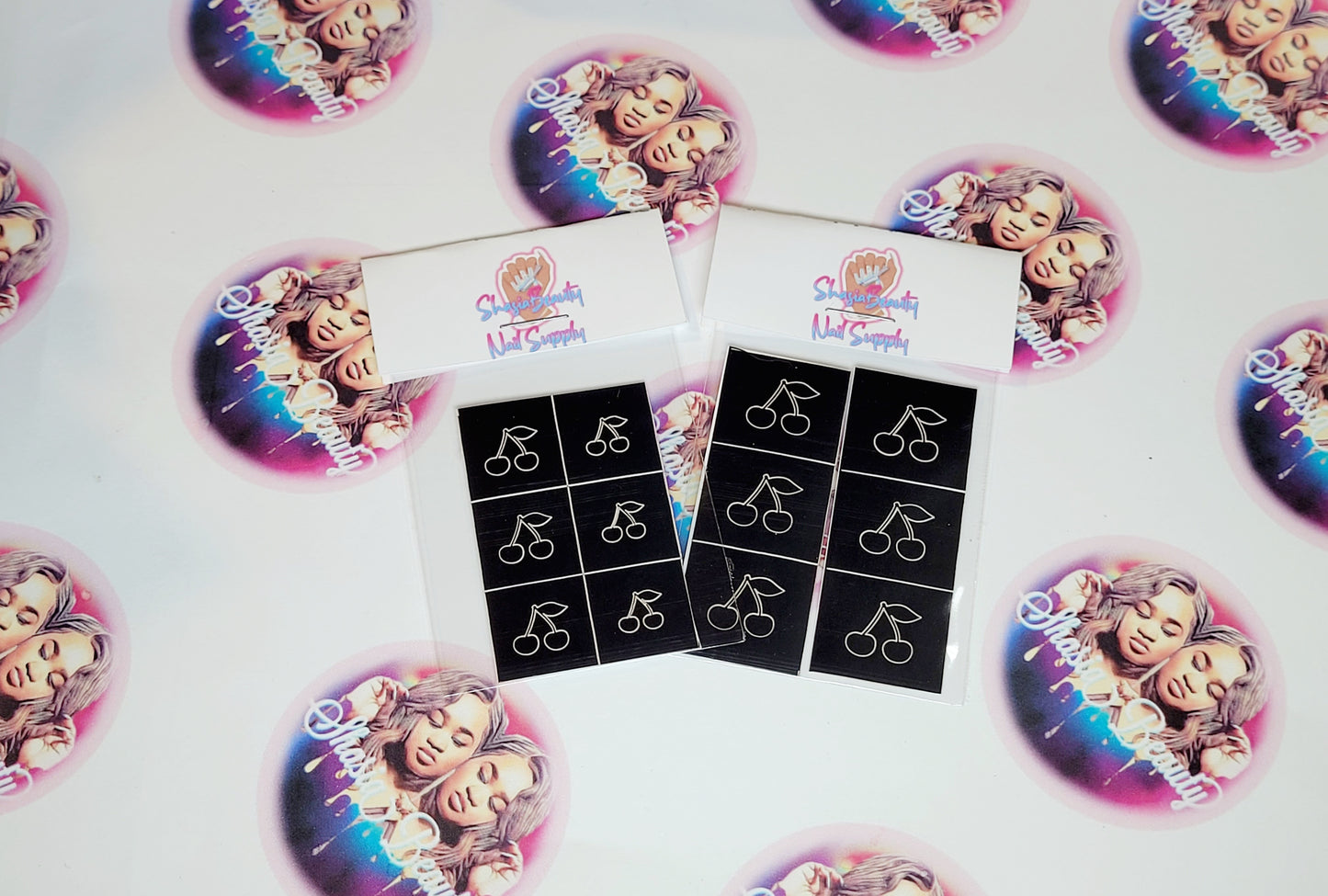 Juicy Cherry Nail Stencils 6pc