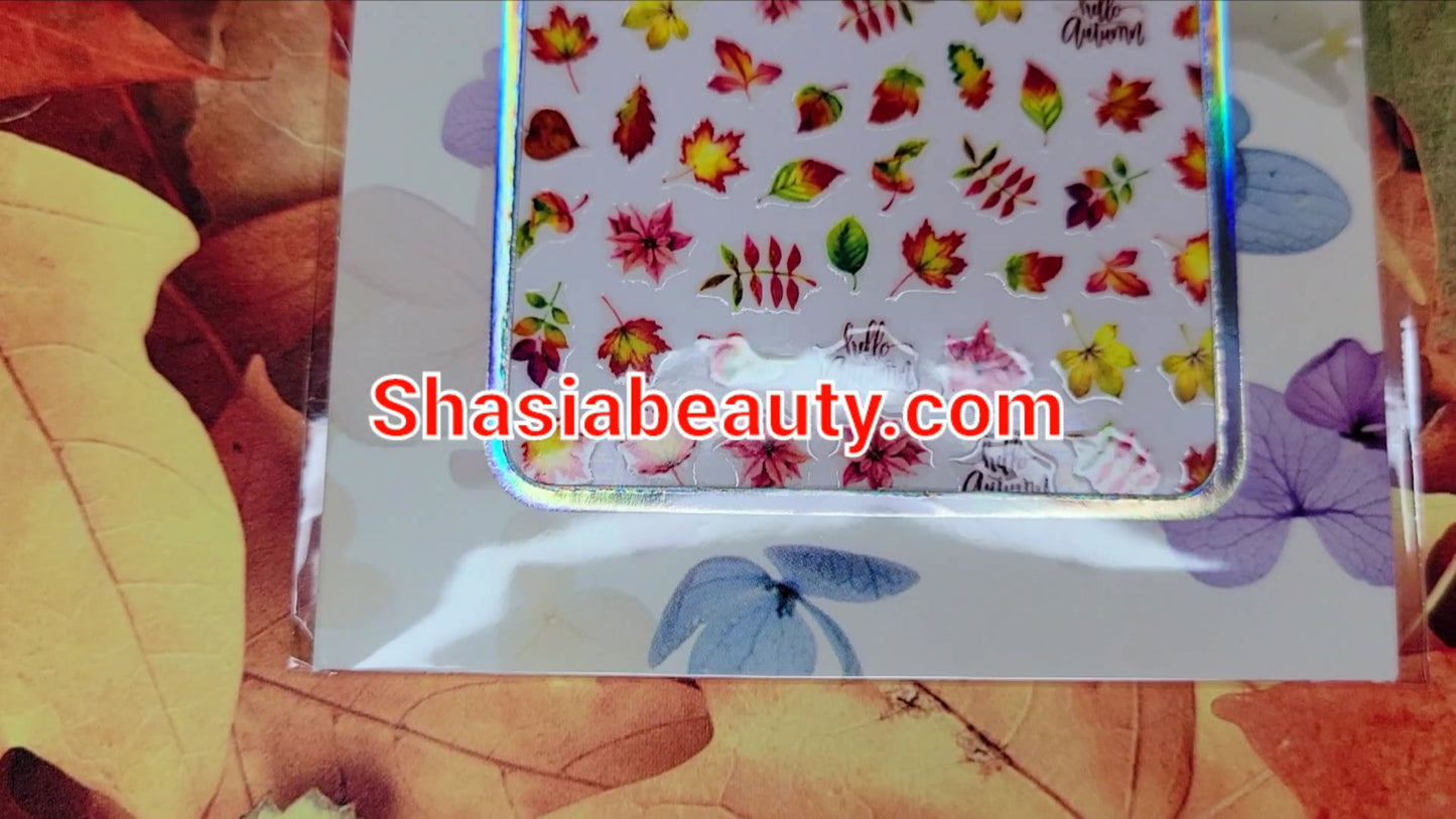 Fall Leaves Nail Stickers