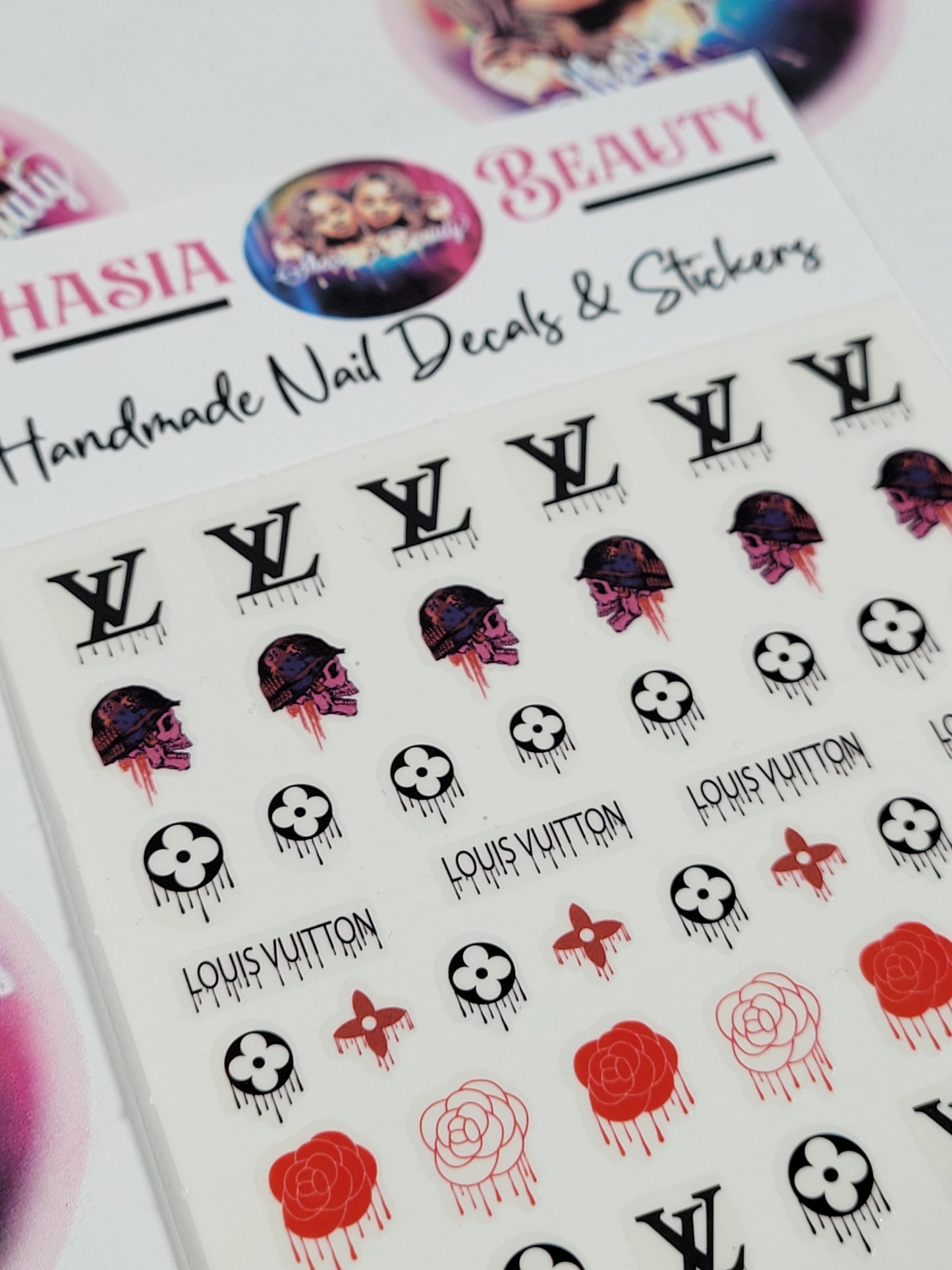 Designer Drip Nail Decal
