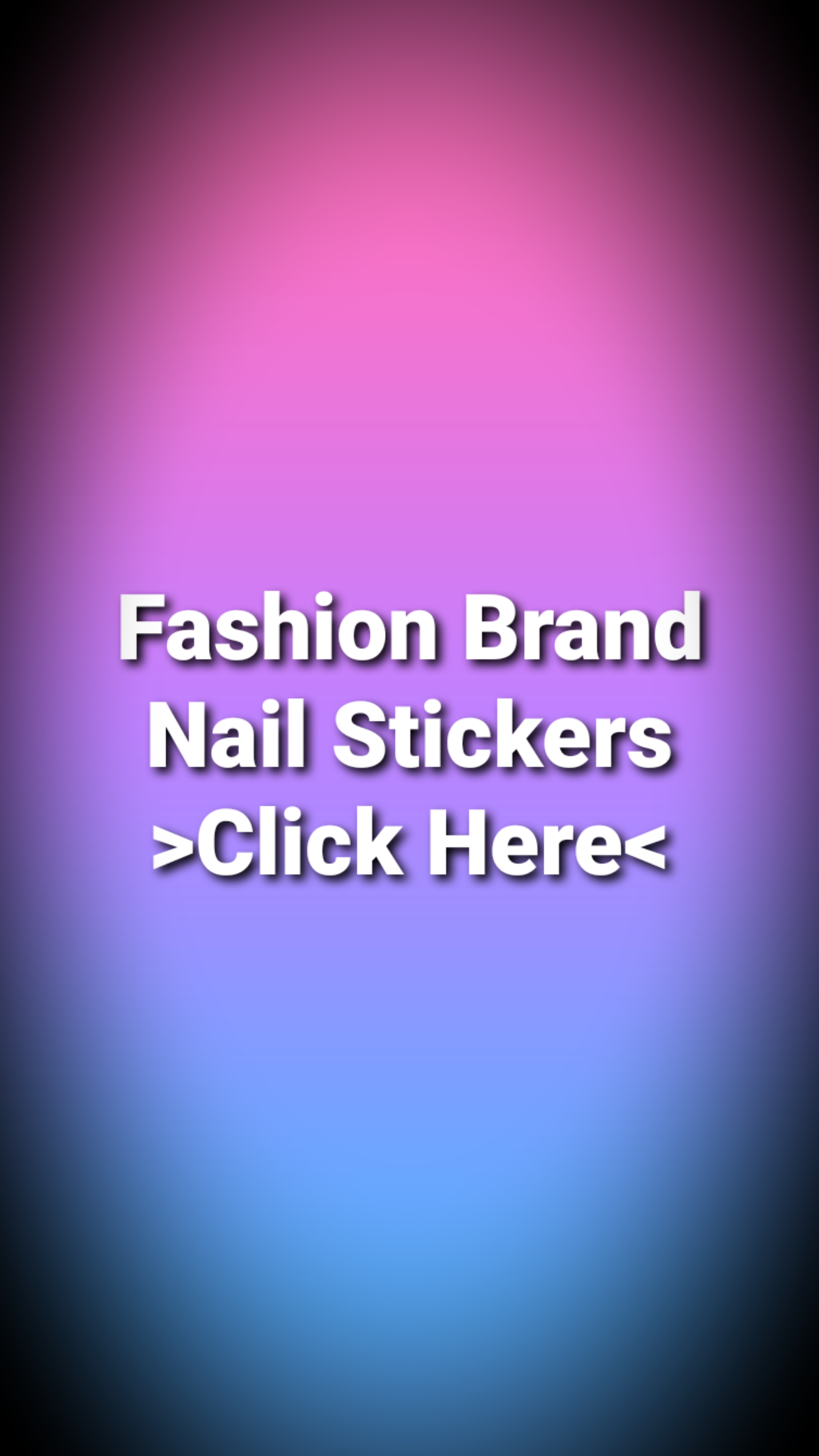 White Nail Sticker Mix-611