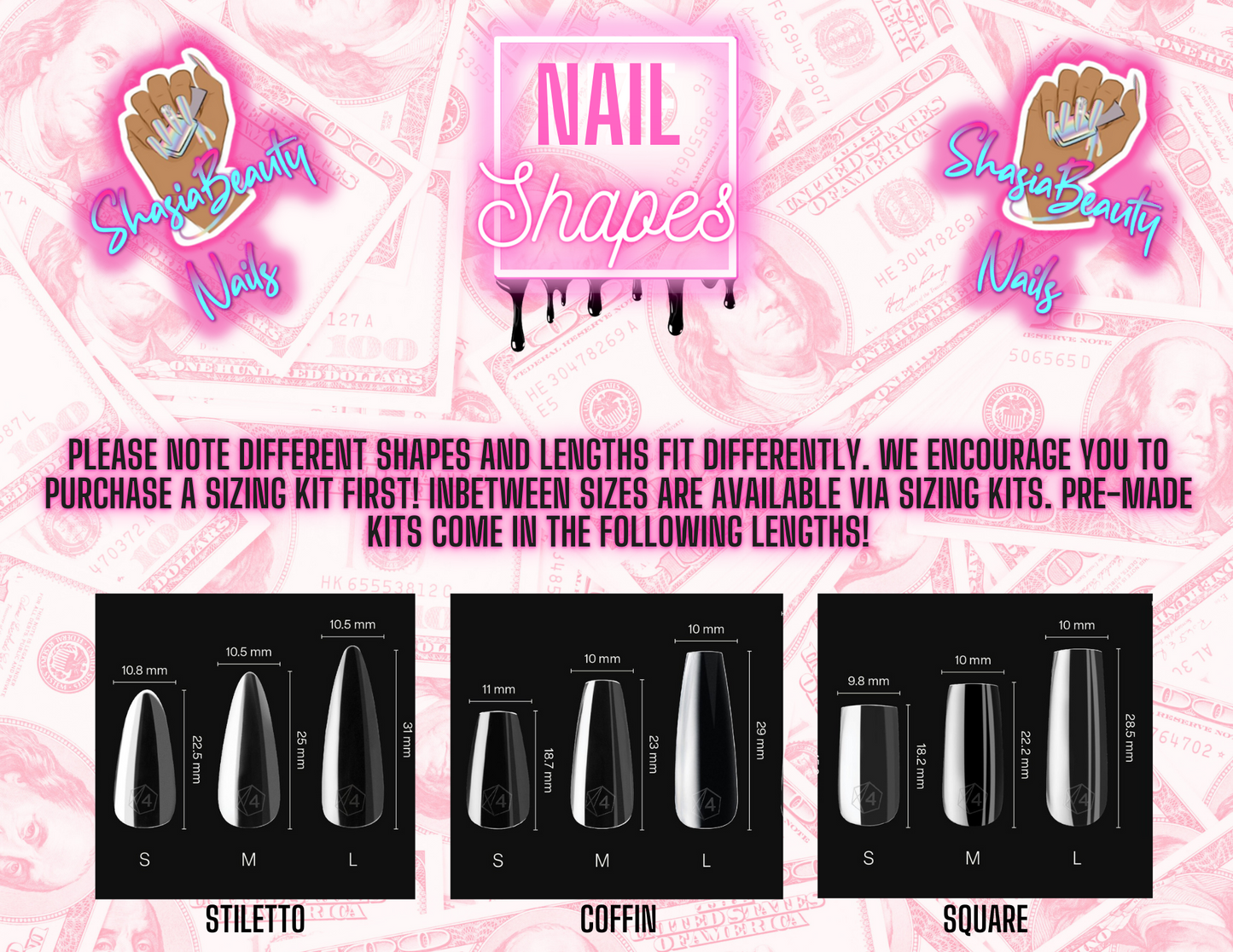 Bat Ish Crazy Press On Nails
