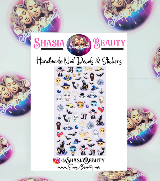 Cute Boo 5D Nail Stickers