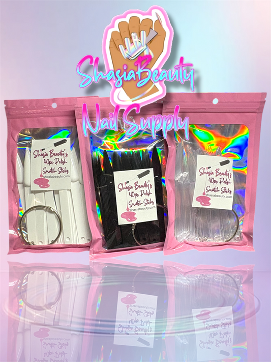 Long Stiletto Nail Display Swatch Sticks 40pc Set