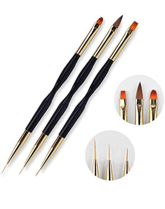 Dual Gel Nail Art Brush Set