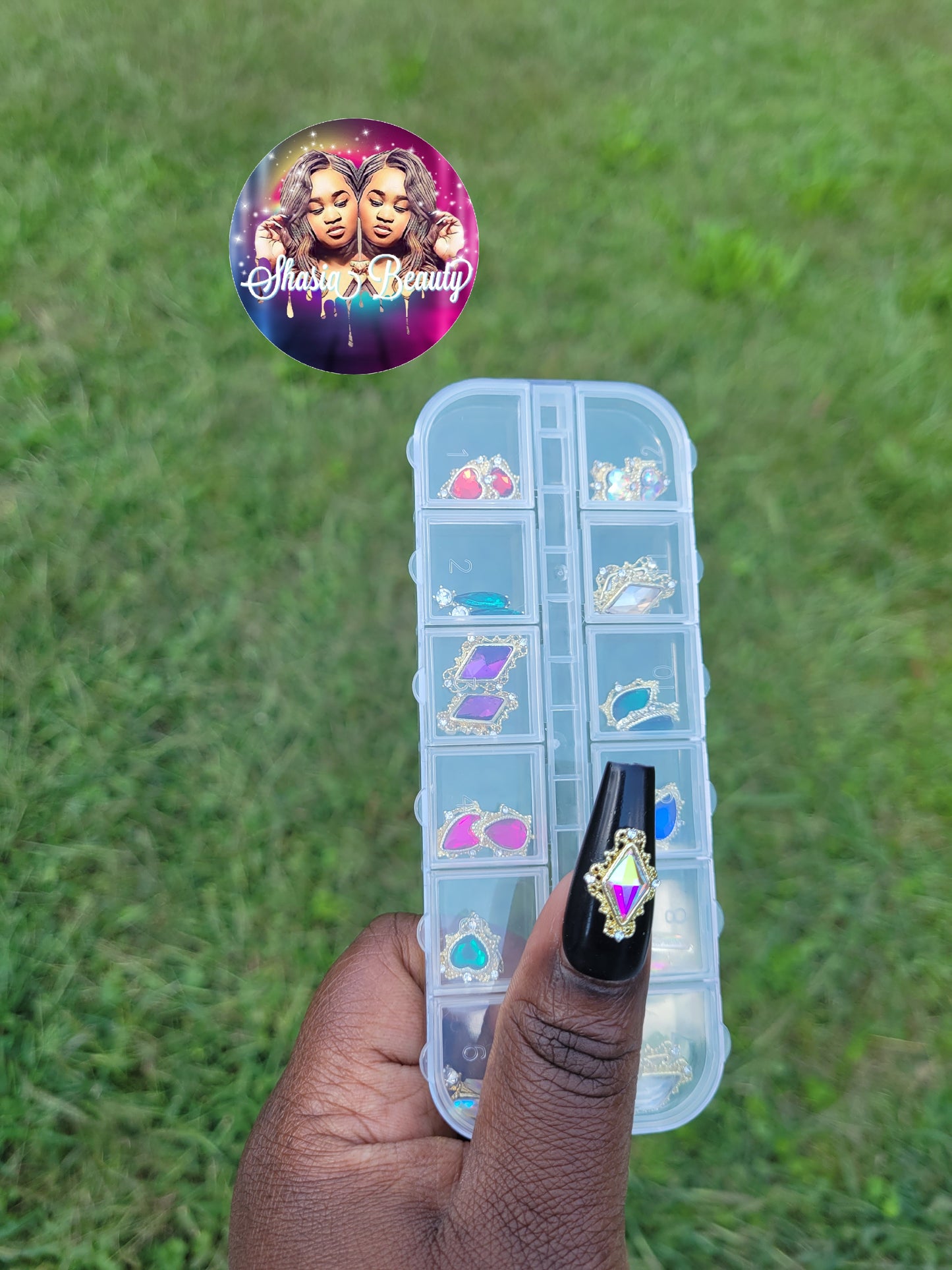 Frame Jewel Nail Bling Kit 24 pc