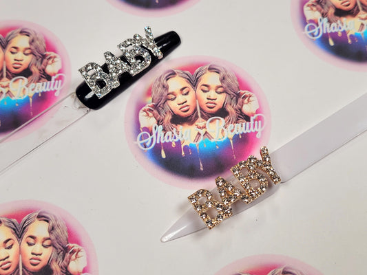 Baby Bling Word Nail Charm