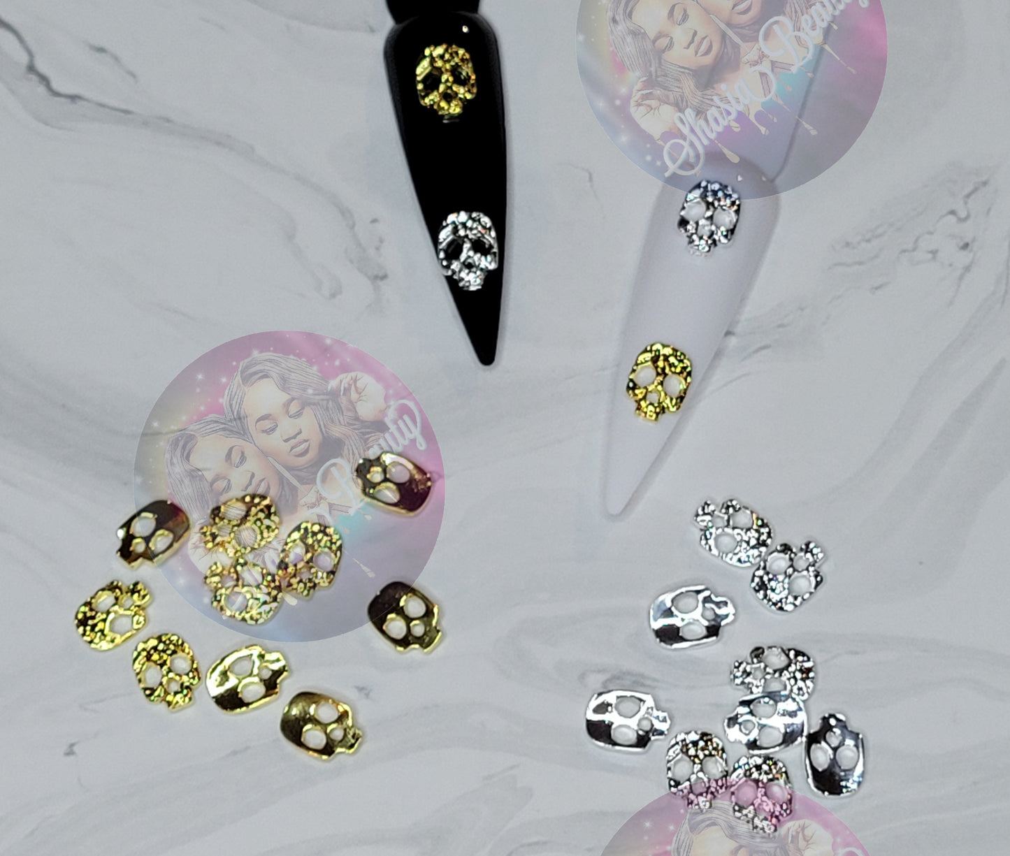 Skull Nail Charms